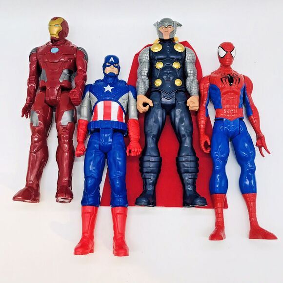 Hasbro Marvel Legends Spider Man Thor Iron Man Capt. America 12" Action Figures - Picture 1 of 11